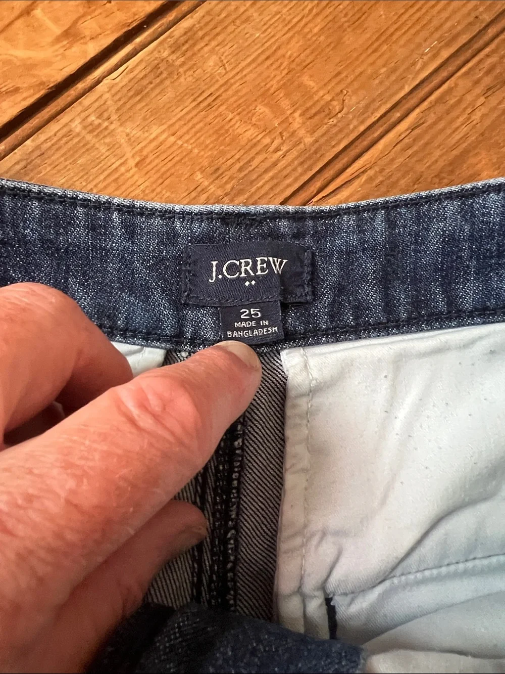 J. Crew Straight Leg Jeans in Deep Blue Wash